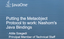 Watch a talk explaining Dynalink's integration into Nashorn at 2011 JavaOne in San Francisco, California.